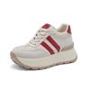 8628 Small Sports Shoes Women's 2025 Autumn New Thick-soled Non-slip Inner Height-increasing Forrest Gump Shoes Outdoor White Shoes