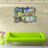 Pikachu Cartoon Kinderzimmer Schlafzimmer Dekor Kinderzimmer Wasserdichte Poster Wandaufkleber Pokemon Go Aufkleber
