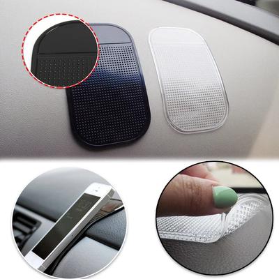 Alfombrilla Antideslizante para Salpicadero de Coche Nueva PVC Soporte Organizador para Teléfono Llaves Adornos Almohadilla de Gel Adhesiva Antideslizante Accesorios Interiores para Automóvil