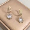 Women's Crystal Drop Earrings Gold Color Geometric Zircon Earring Fashion Party Jewelry Accessories