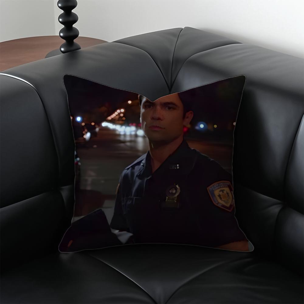 N-Nick Amaro Pillow Law & Order Character Cushion Cover Pillow Case Anti-Dustmite Invisible Zipper Silky Plush Cushion