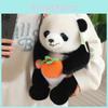 Cute Stuffed Panda Animal Short Plush Backpack For Girls And Travel Enthusiasts