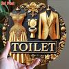 1 Piece Retro Tin Sign Metal Wall Art Decor for Office Living Room Courtyard 20x20 cm