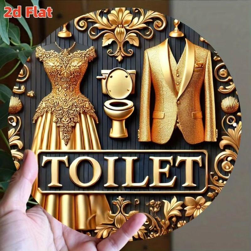 1 Piece Retro Tin Sign Metal Wall Art Decor for Office Living Room Courtyard 20x20 cm