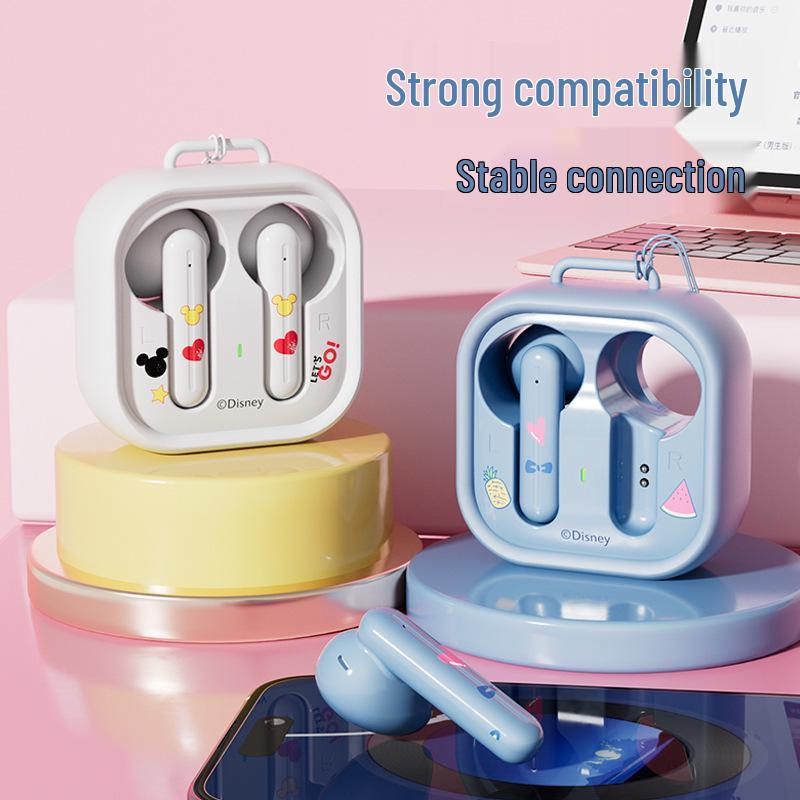 Disney H19 Wireless Bluetooth Earphones - Cute Cartoon Design, Semi-In-Ear, Long Battery Life (2025 Model)