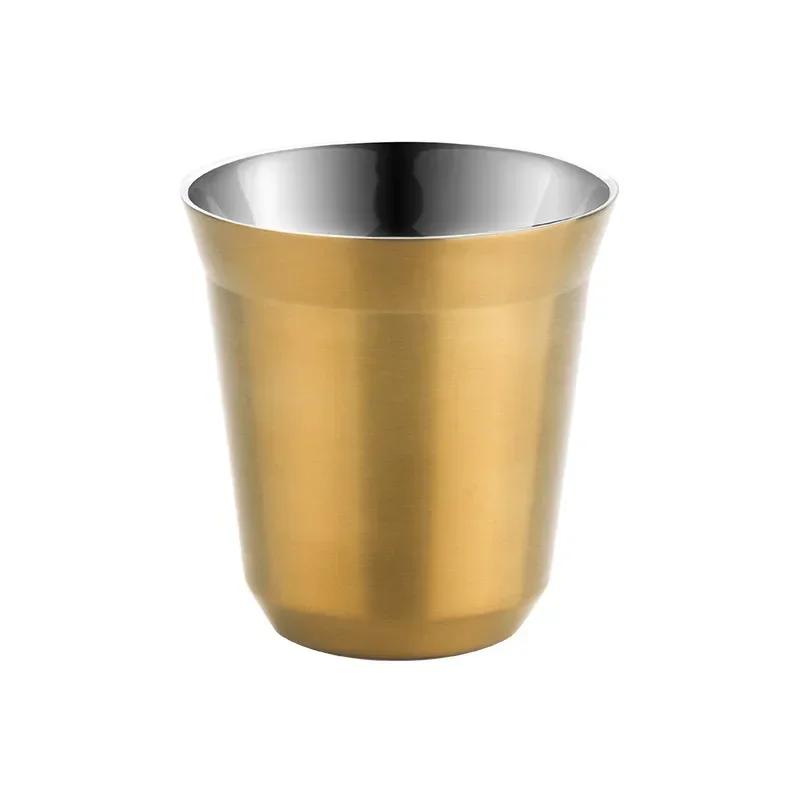 Stainless Steel Espresso Cups Double Walled Vacuum Insulated,Heat Resistant Coffee Cups Unbreakable Stemless Tumbler Small Cup