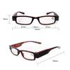 Magnifying Glasses Men Reading Glasses with Led Light Women Magnifier Light Up Night Presbyopic Glasses Diopter +1- +4