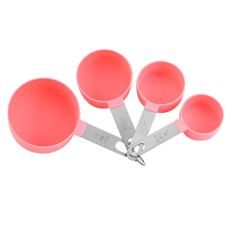 Yicang Pink Plastic Measuring Cup & Spoon Set