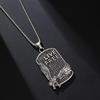 Europäischer & Amerikanischer Adler Herren Hip Hop Quadratischer Anhänger Edelstahl Halskette - Unisex Street Style Pullover Kette
