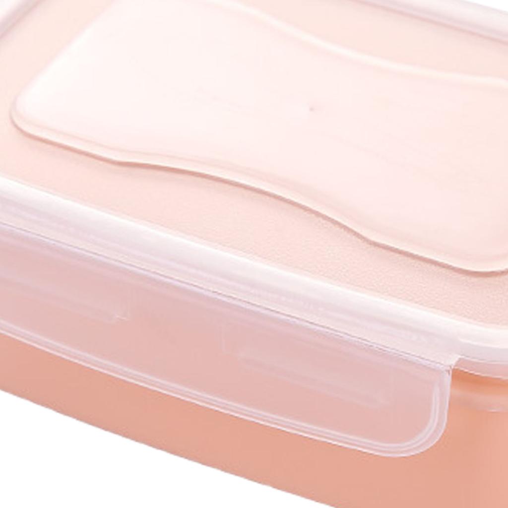 Food Storage Containers Bento Box Mini Refrigerator Organizer with Lid Rectangular Airtight Food