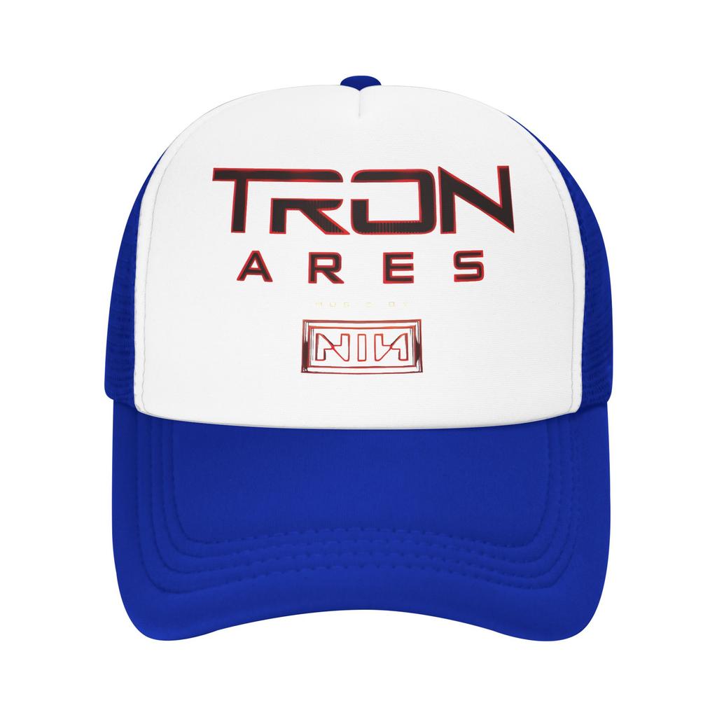 Trons Ares Music Nin Band Outfits Mesh Foam Trucker Hat Unisex Cooling Mesh-back Sun Caps Leisure Adjustbale
