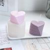 Rotating Stacking Love Silicone Mold Handmade Wax Candle Gypsum Decoration Mold Soap Molds Kitchen Baking Cake Chocolate Mould