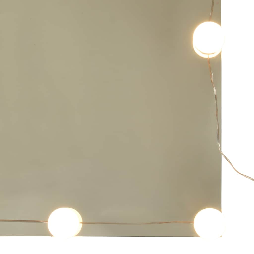 Mirror Cabinet with LED Lighting Artisan Oak Finish 70 X 16.5 X 60 Cm