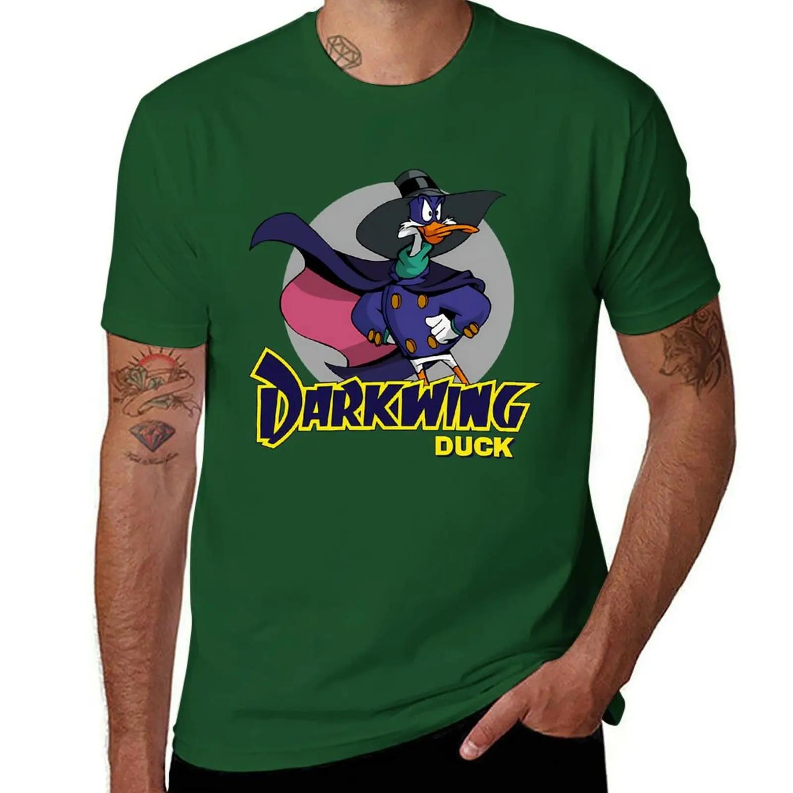 

Duck Darkwing TShirt cute clothes oversizeds tops sweat heavyweight t shirts for men 2025 new model 4XL