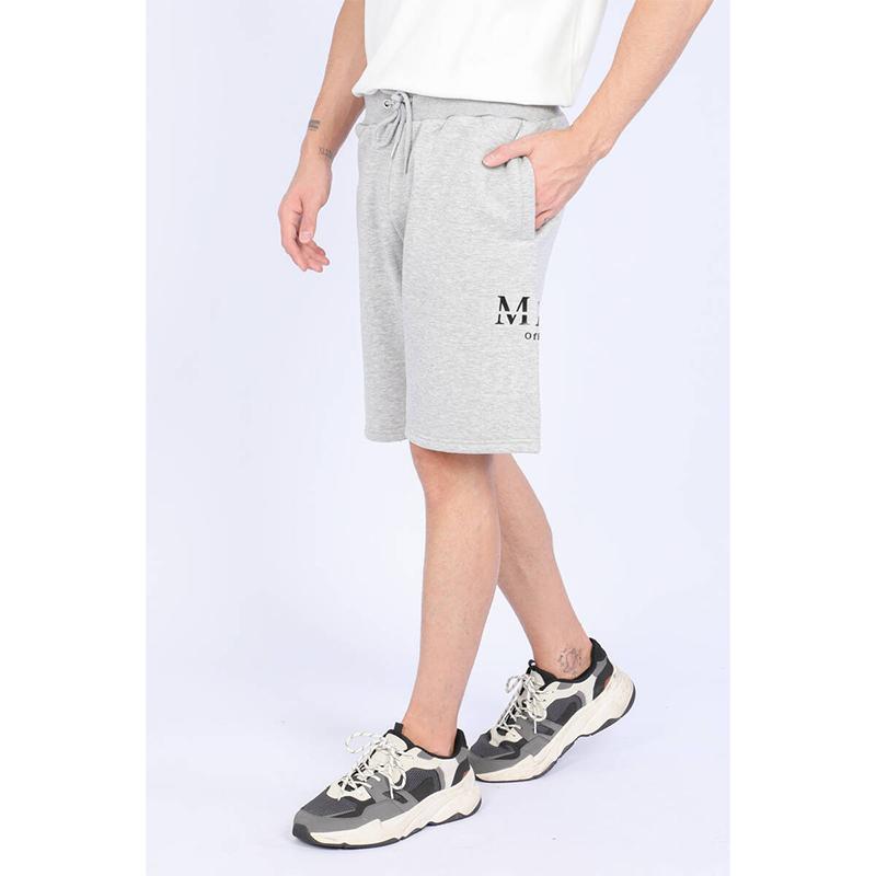 

Мужские шорты с завышенной талией серые XXL серый