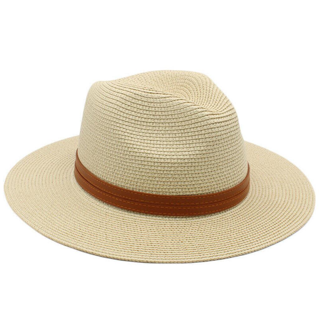 Elegant Wide Brimmed Straw Hat Handwoven Breathable Ethnic Straw Hat Holiday Vacation Hat Western Sun Hat