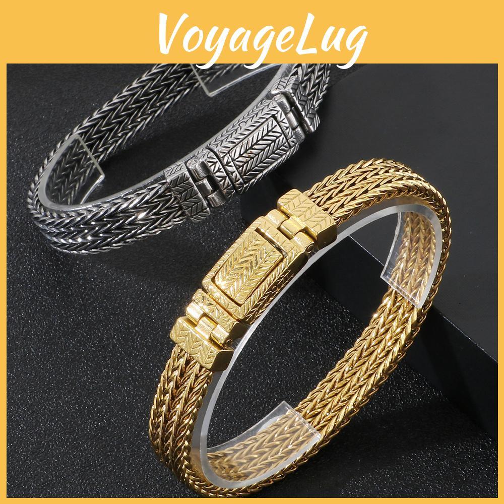 Herren Retro Armband Mann Goldfarbe Edelstahl 10mm Breite Kielkette Herrenarmbänder Am Handgelenk Handgelenk Schmuck Zubehör