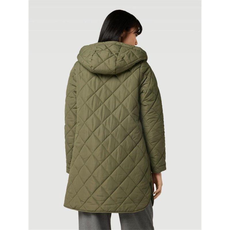 Surplus Stock from Foreign Trade, European Style Quilted Cotton-Padded Thin Autumn and Winter Women's Solid Color Hooded Long Cotton Coat Trench Coat
