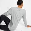 Nike Sporty Casual Knit Crew Sweatshirt Women Tops Gray AT0600-063