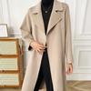 100% Wool Women Coat MODERN NEW SAGA Autumn Wool Long Coat Handmade Pea Coat Winter Warm Wool Long Jacket Overcoat