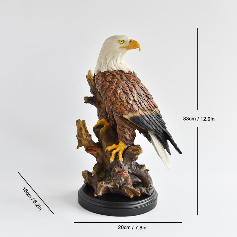 

1 Simulation Retro Eagle Resin Ornament Dapeng Wing Soaring Eagle Art Home Office Desktop Decoration Figurines Statues Decor