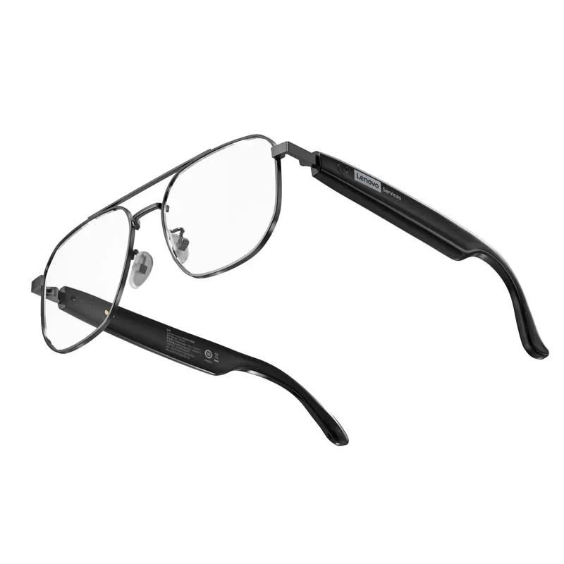 Original Lenovo GS105 4K Smart Wireless Glasses Bluetooth 6.0 AI Sunglasses HD Hands-free Calls Music Headphones ENC Noise Cancellation Dual Mic