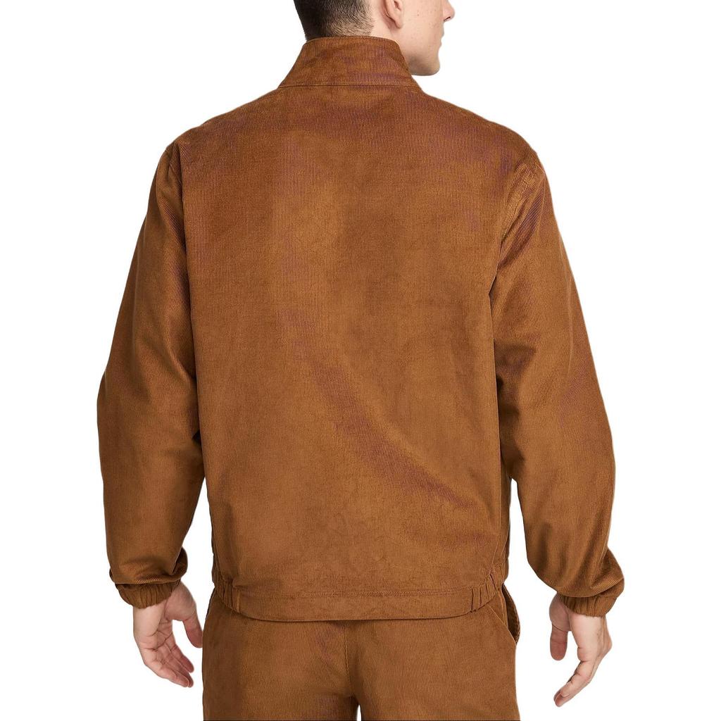 Nike Abbigliamento sportivo Club Giacca sportiva casual comoda morbida Uomo Giacca Marrone chiaro Bianco FZ0631-281