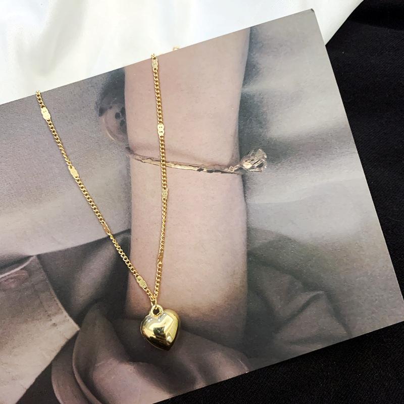 Niche Love Necklace Women's Cold Wind Temperament Collarbone Chain Niche Design Sense Simple Versatile Neck Chain