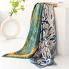 Small Floral 70 Small Square Scarf Women's High-end Scarf Fashion Commuter Printing Simulation Silk Scarf