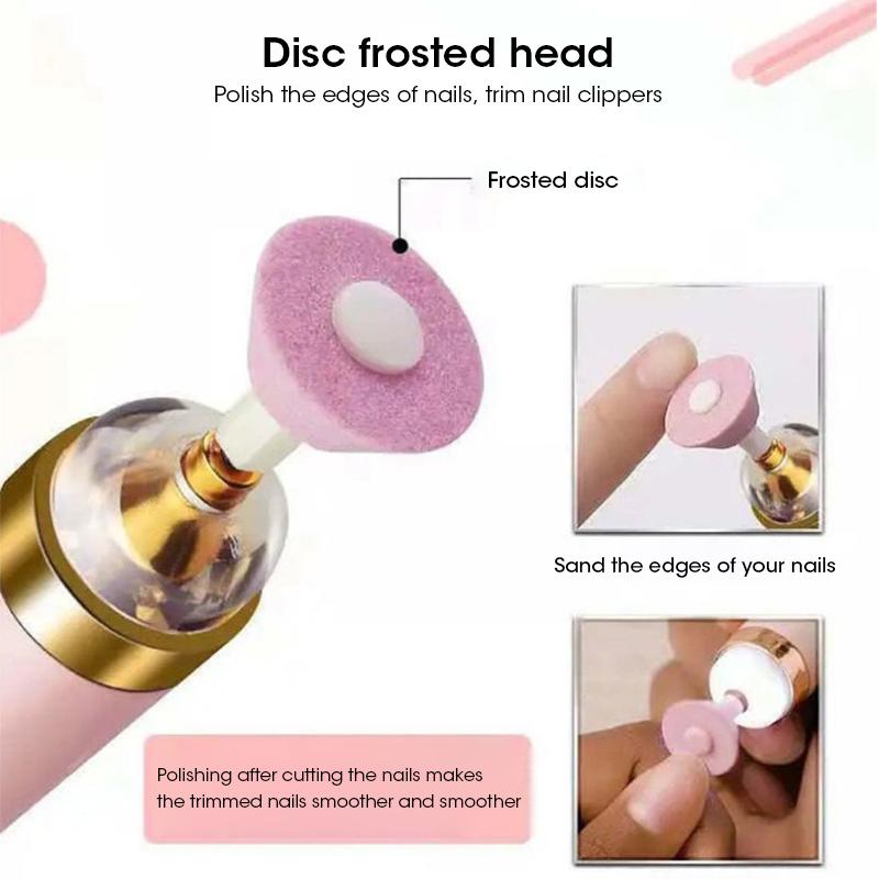 Electric Nail Art Set Multi Functional 5 In 1 Grinding Machine Drill File Beauty Care Polishing Maintenance USB Powered Tool