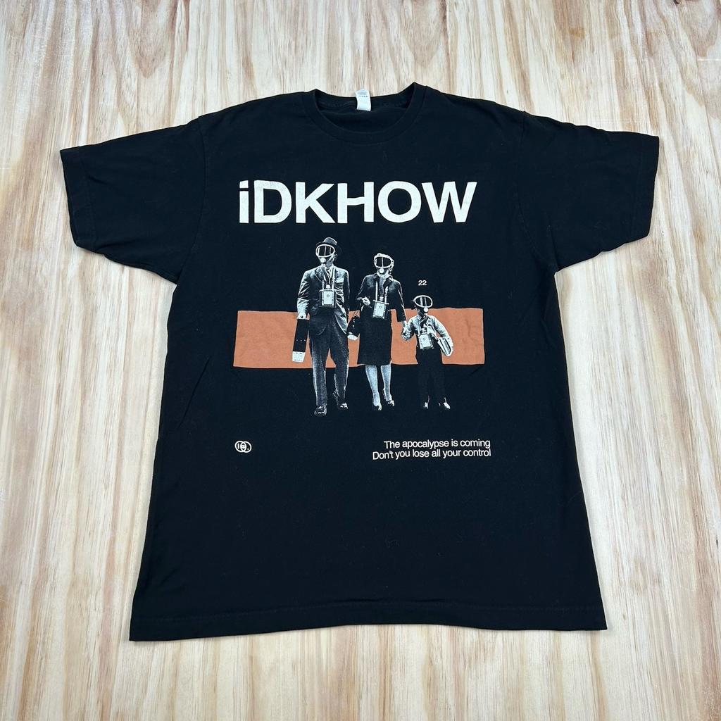 IDKHOW Apocalypse Is Coming 2022 Concert Tour Black T Shirt CITIES DATES Large L Unisex T-Shirt