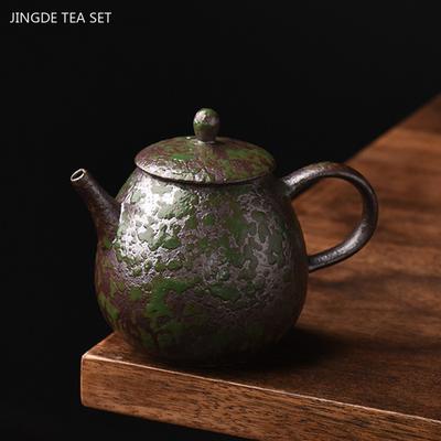 200ml Antique Handmade Ceramic Teapot Filter Beauty Pot Chinese Dragon Egg Tea Kettle Customized Tea Infuser