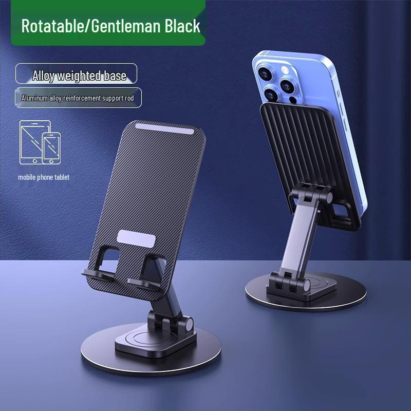 Foldable & Rotatable Metal Phone and Tablet Stand with Custom Logo