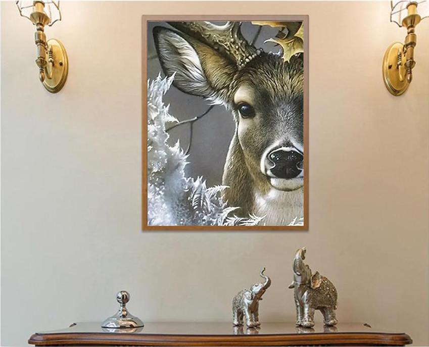 Full 5D DIY Diamond Painting Elk Cross Stitch Rhinestone Mosaic DIY Embroidery Crafts