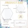 18 Pcs Acrylic Placement Card Holder Transparent Blank Desktop Display Stand Sign Stand Wedding Table Digital Plate