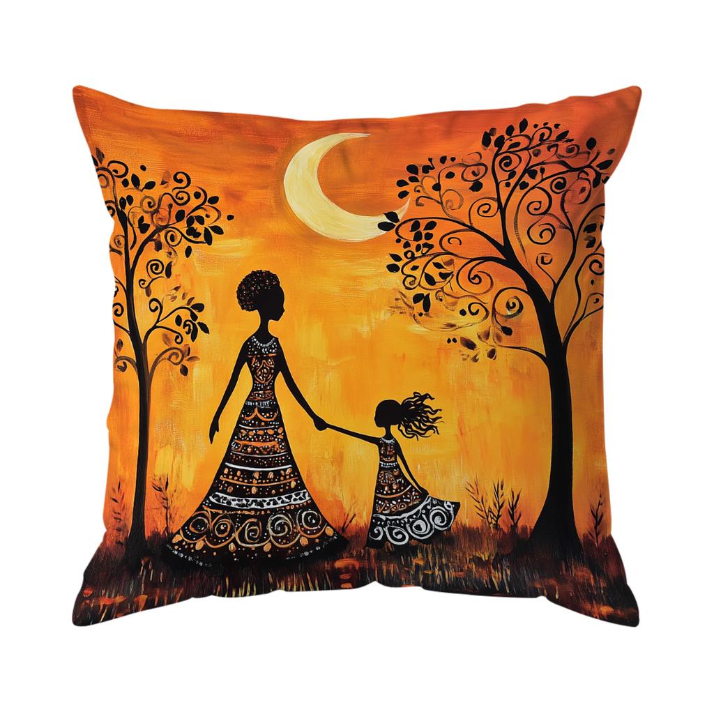 African-Style Art Pillowcase Bedroom Sofa Cushion Cover 100% Polyester Living Room Cushion Pillowcase Home Comfortable Decor