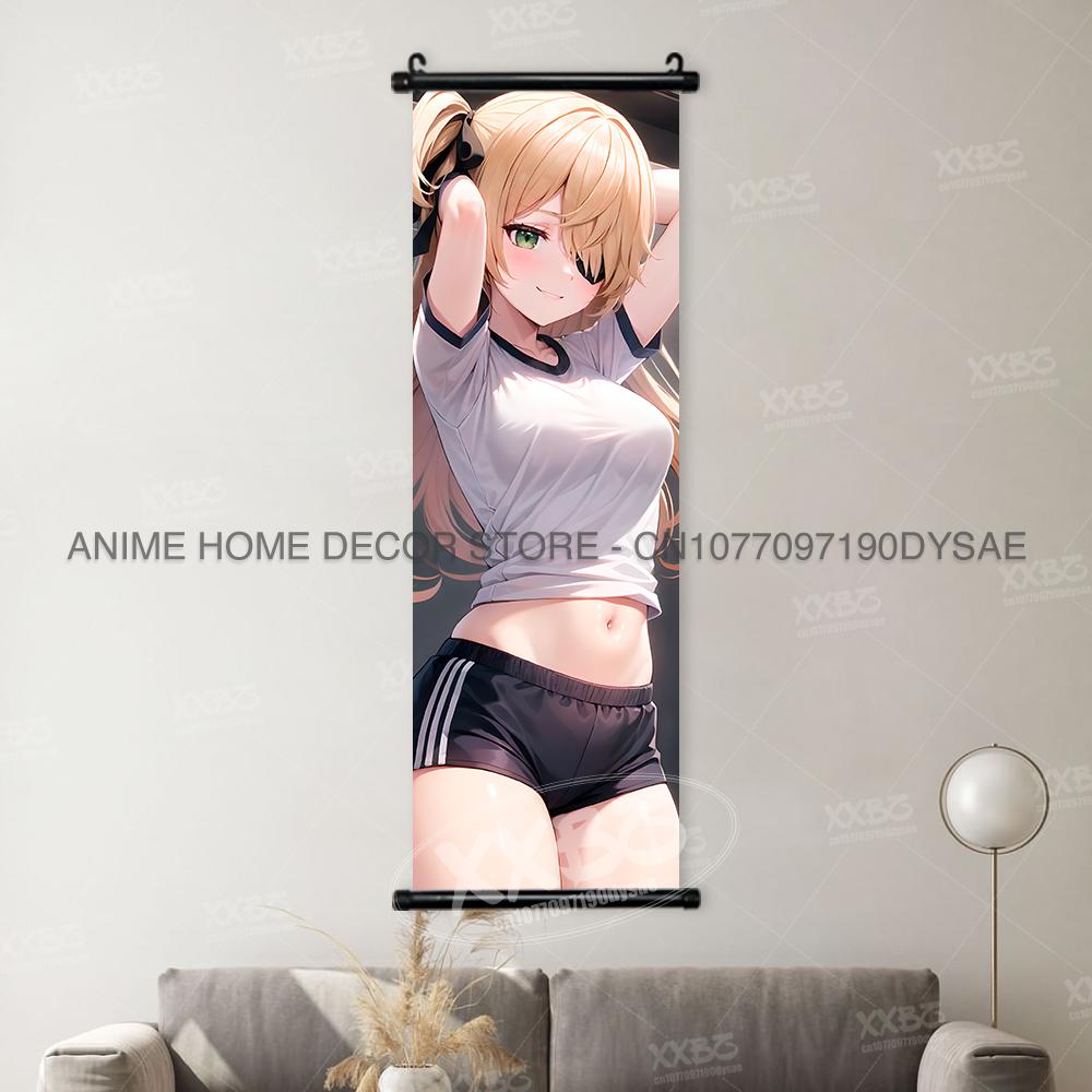 Genshin Impact Game Posters Xiangling Scrolls Picture Yaoyao Decorative Paintings Yun Jin Anime Home Decor Layla Wall Artwork