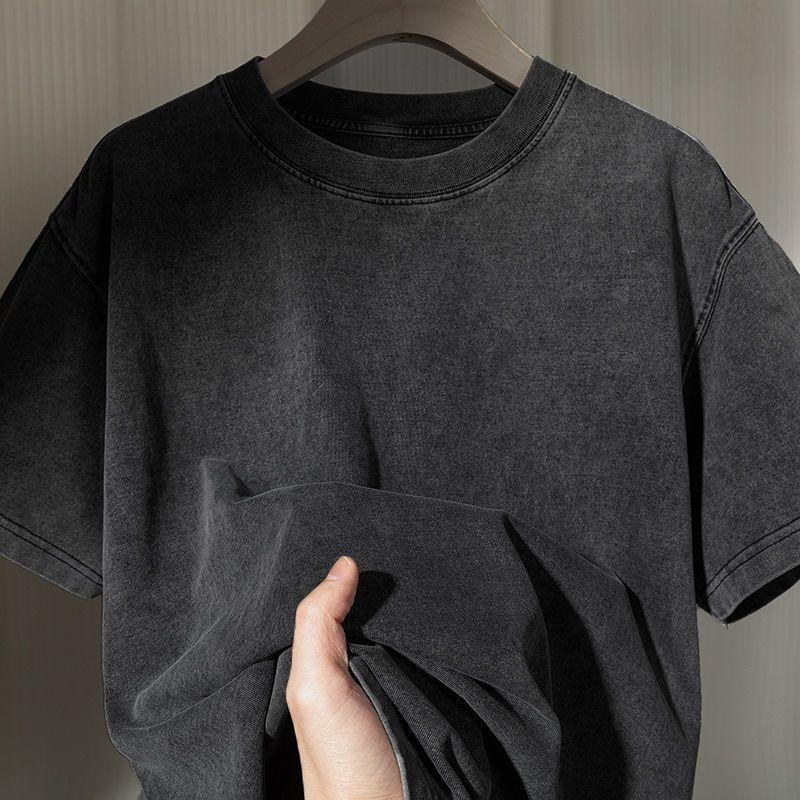 Set T-shirt Jujutsu Kaisen Uomo Cotone Lavato Vintage Manica Corta Top Estivi Anime Grafiche Magliette Personaggi Doppi Retro