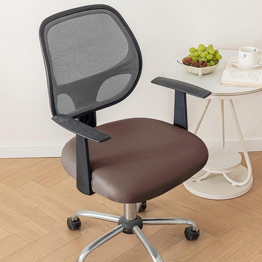 

Elastic Office Chair Cover Waterproof Lift Rotating Chair Cover for Home&Office Decoration кавовий