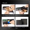 GLEVIO Tochigi Leather Bifold Wallet  Made by Top-Quality Wallet Craftsmen  Men's Bifold Wallet, Small Wallet, Black