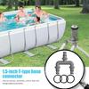 Plastic Pool Hose Fitting Replacement Adapter Interconnecting Coupler with Rubber O Rings Swimming Pools Hose Coupling