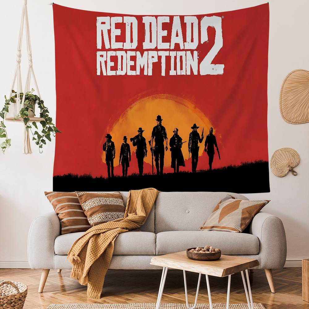 RRed DDead RRedemption 2 DIY Wall Tapestry Art Science Fiction Room Home Decor Wall Art Decor