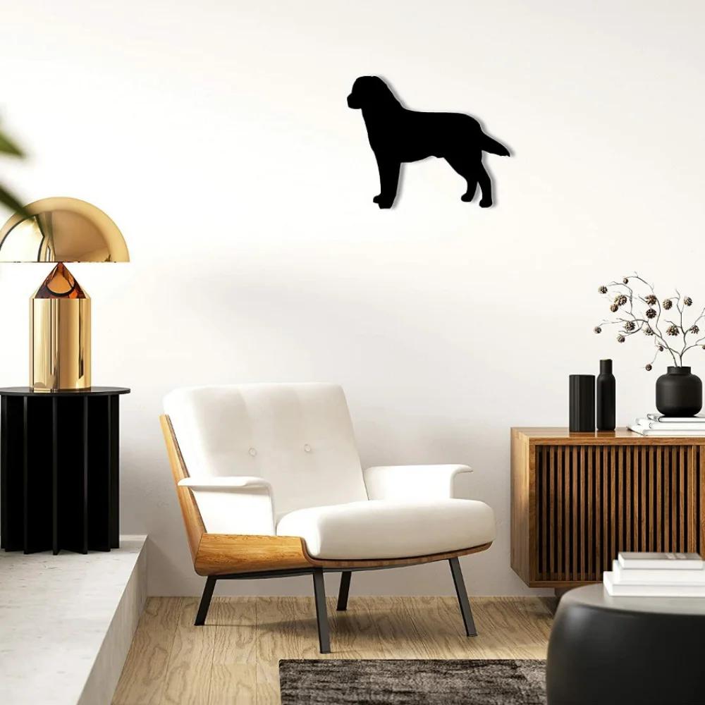 Plaque en Métal Labrador Retriever – Élégante Décoration Murale, Silhouette de Chien et Décor Métallique pour Mur