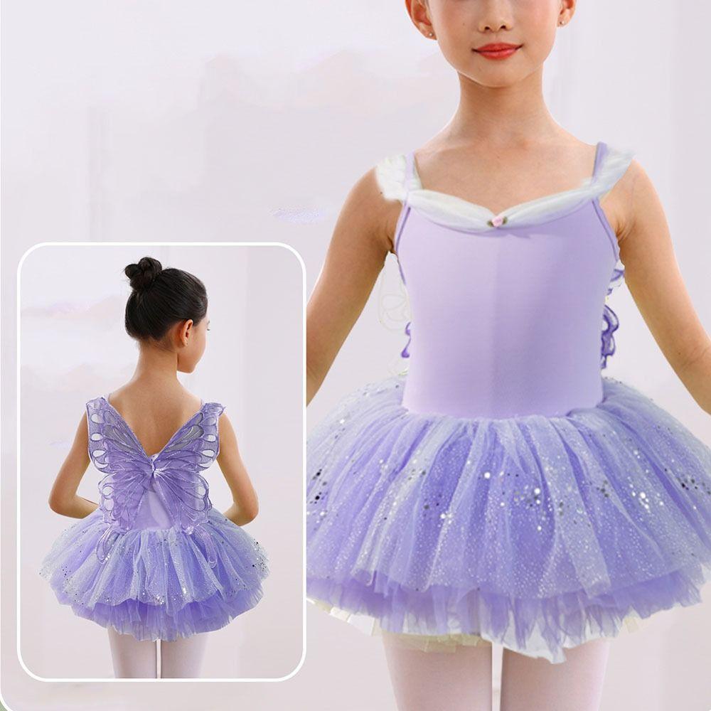 Camisole Style Tutu Gymnastics Leotards Sleeveless Design Ballerina Tutu Dress  Kids