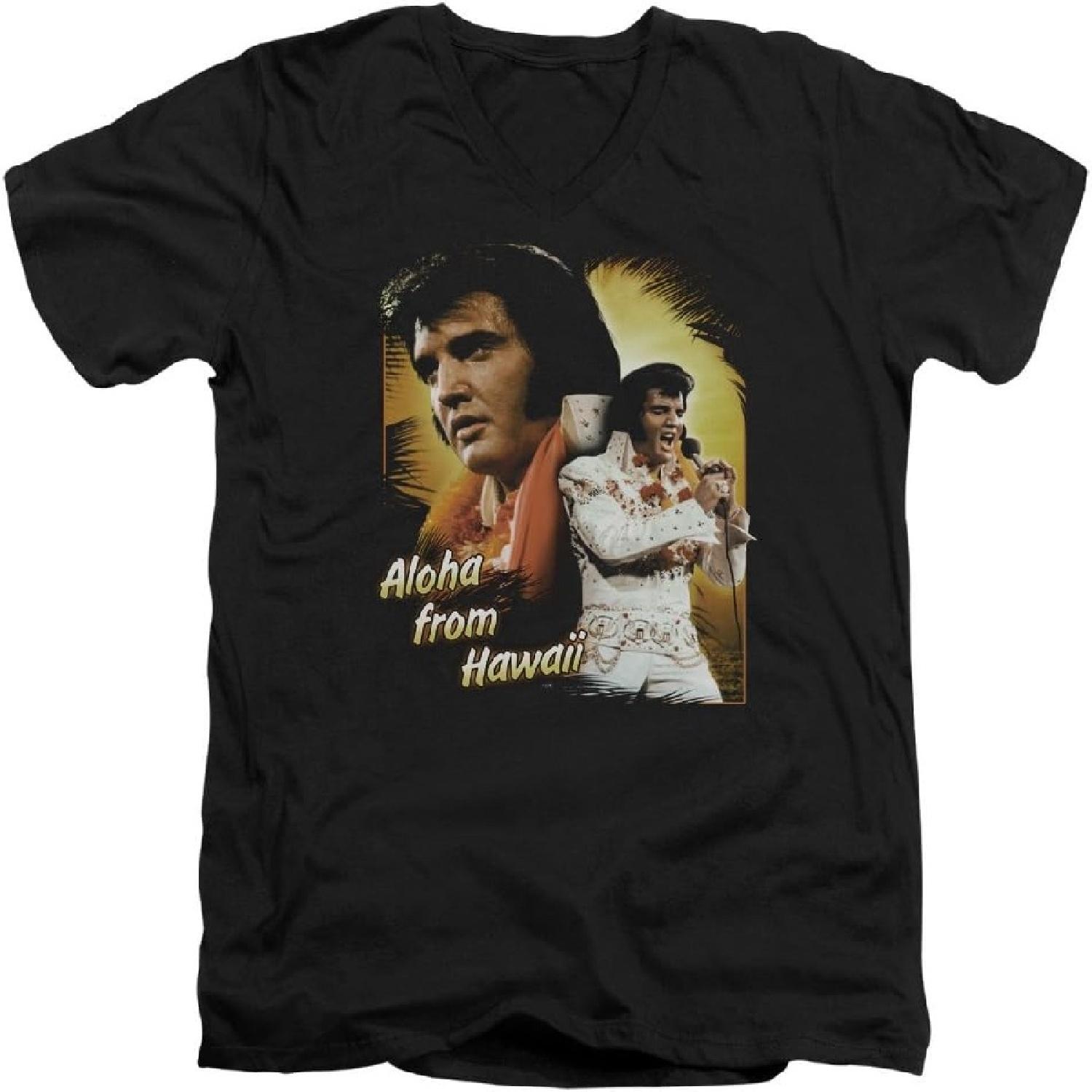 

Elvis Presley - Aloha from Hawaii - Adult V-Neck T-Shirt XXXXXL різнокольоровий