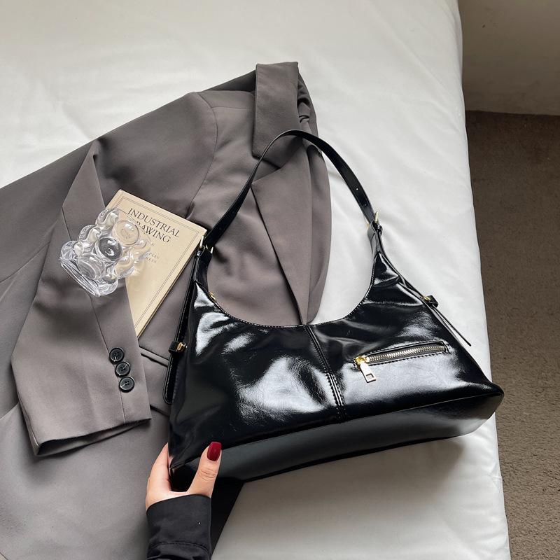 New Trendy Bag Fashionable Women's Niche Casual Versatile Commuter Retro Shoulder Bag Tote Bag Underarm Bag