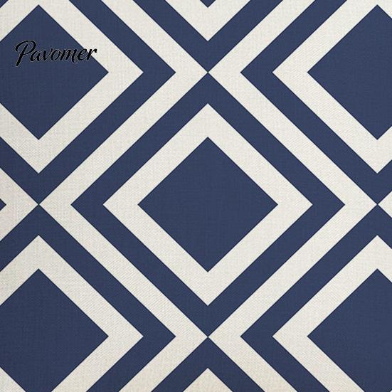 Relaxed Texture Pillowcase Geometric Pillow Cover, Washed Linen Look Throw Case with Hidden Nordic Zipper, Minimalist Cushion Cover for Sofa,