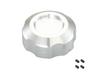 KITACO Tank Cap Opener (Silver) for Dio 110 (JF58) and SH Mode (JF51), Machined Aluminum, Part Number 852-1435900