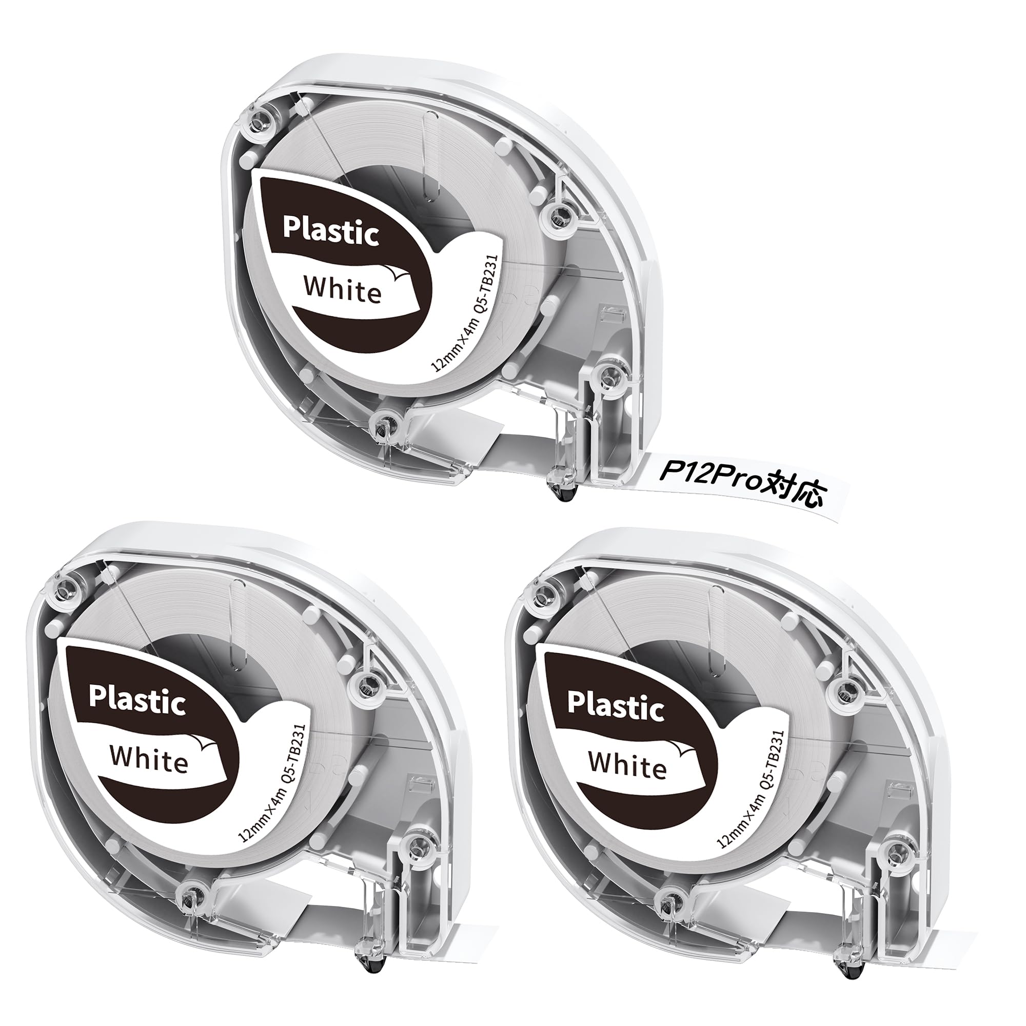 

Принтер этикеток Phomemo Memoking Совместимая лента Этикетка Оригинальная термобелая с черным Набор 12 мм Memoking для организации и наименования цен P12 Бумага