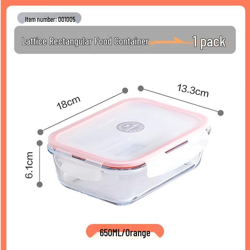 CHAHUA 650ml Glass Food Storage Container